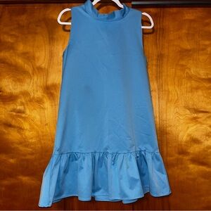LaRoque Sleeveless Blue Dress with bow in the back
